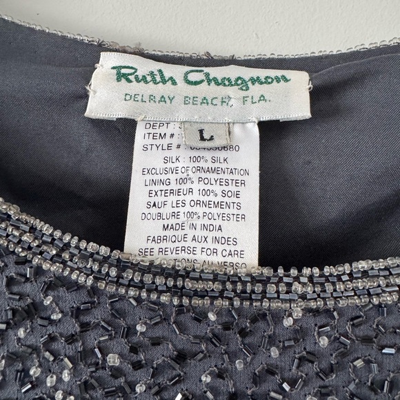 Ruth Chagnon 1960-70 vintage elegant and luxurious sequins top. Hi quality item - Picture 3 of 9